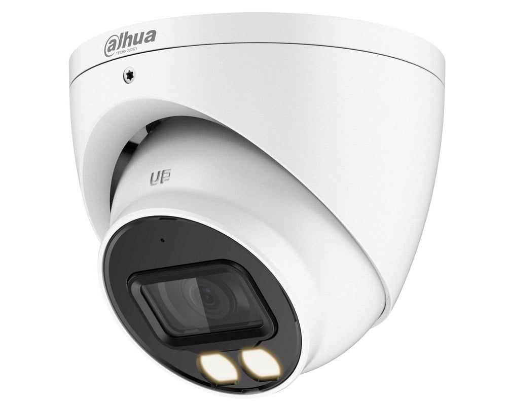 Camera de supraveghere Full Color cu microfon, 2MP 1080p, LED ALB 40m,  2.8mm, Dahua, HAC-HDW1239T-A-LED-0280B-S2-RX [RESIGILAT]