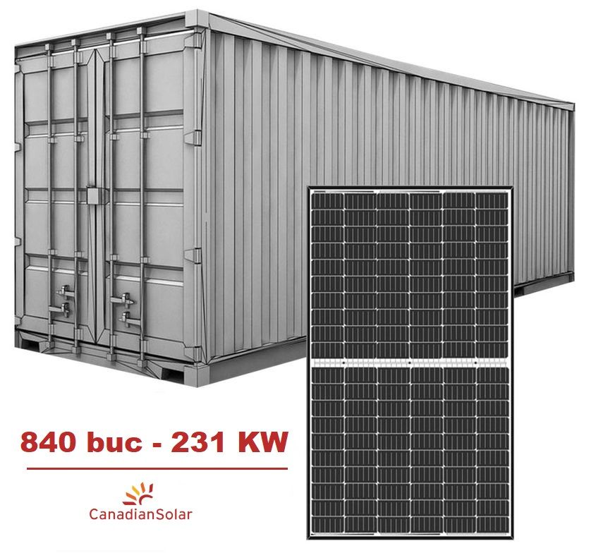 Container panouri fotovoltaice Canadian Solar 275W CS6K 275W - 840 Buc