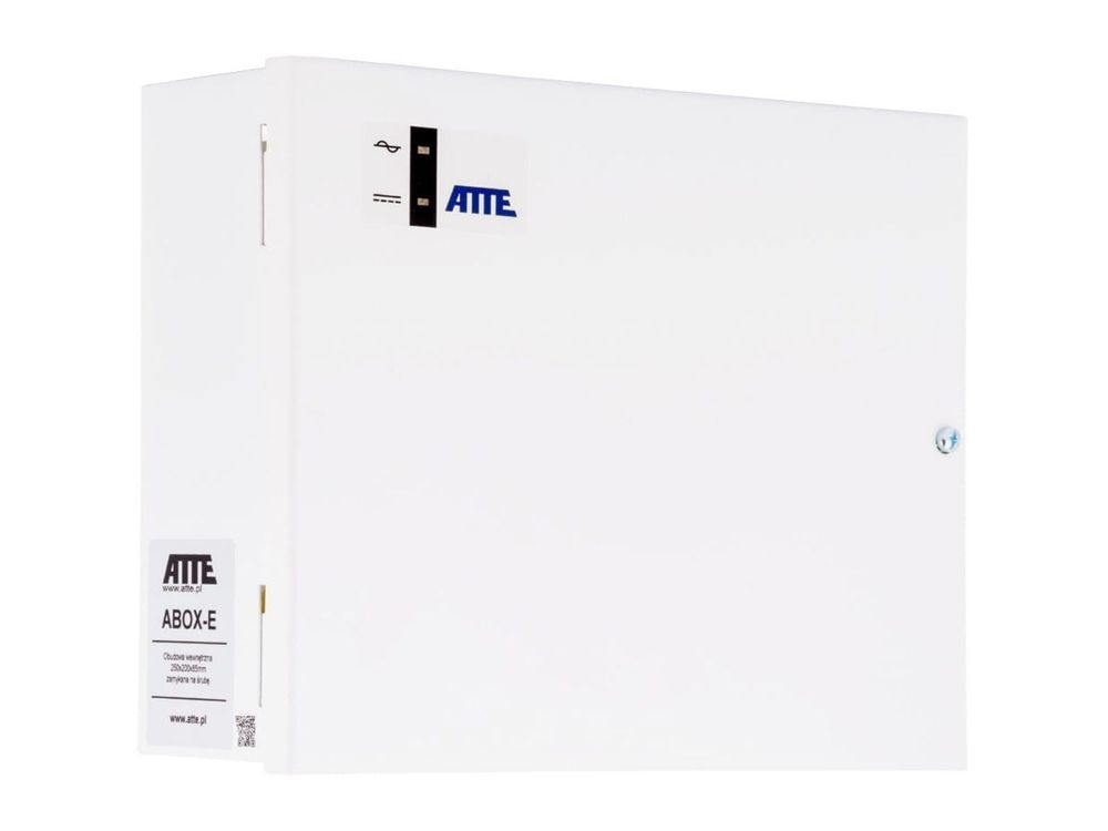 Carcasa metalica interior pentru echipamente ATTE ABOX-E, IP20, spatiu baterie 7Ah, montaj perete, 250x200x85mm