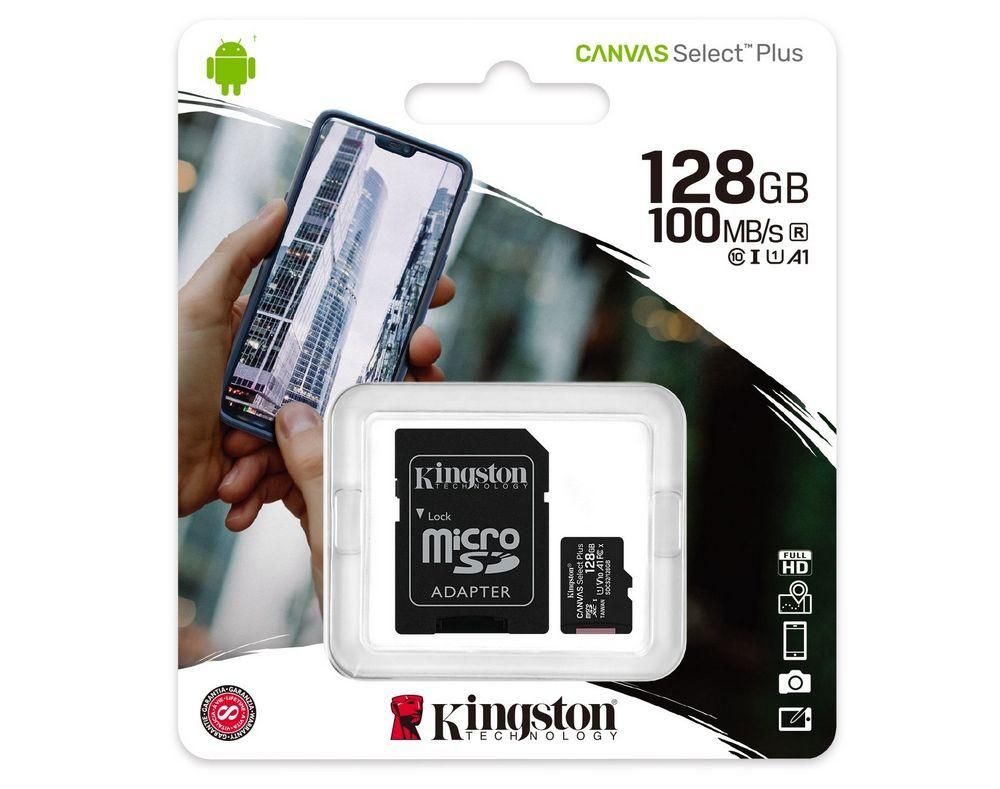 [RESIGILAT] Card de memorie SD 128Gb Kingstone Clasa 10, SDCS/128GB-R1