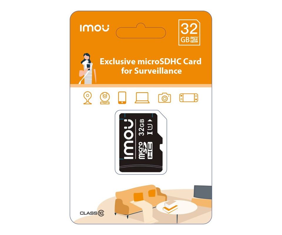 [RESIGILAT] Card MicroSD, 32GB, Clasa 10, citire 95 Mbps, scriere 25 Mbps, IMOU MICROSD32-IMOU-R1