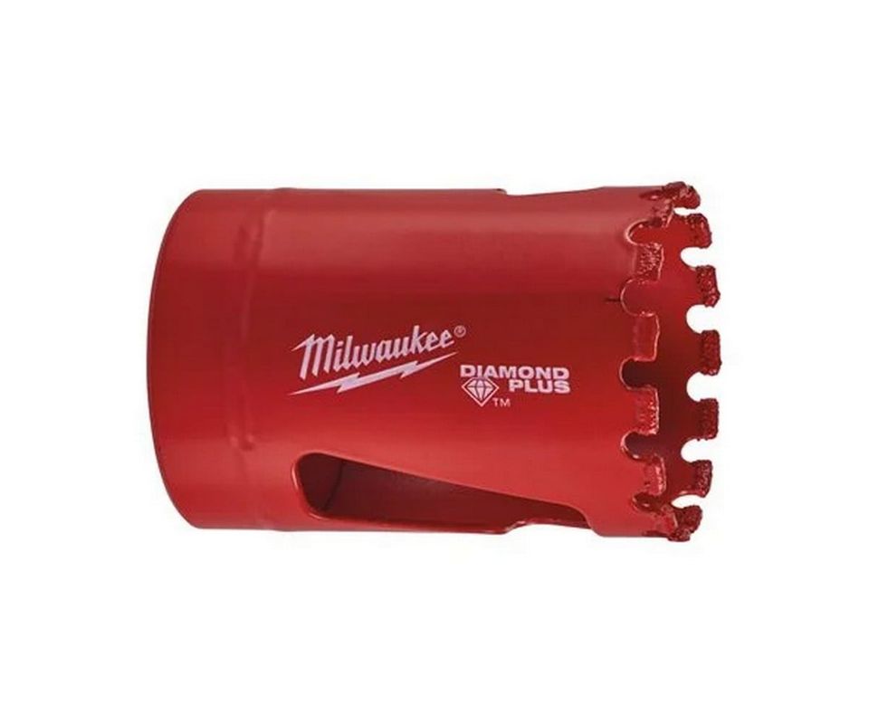Carota diamantata Milwaukee Diamond Plus pentru placi ceramice, 35mm, gaurire umeda sau uscata, 49565625