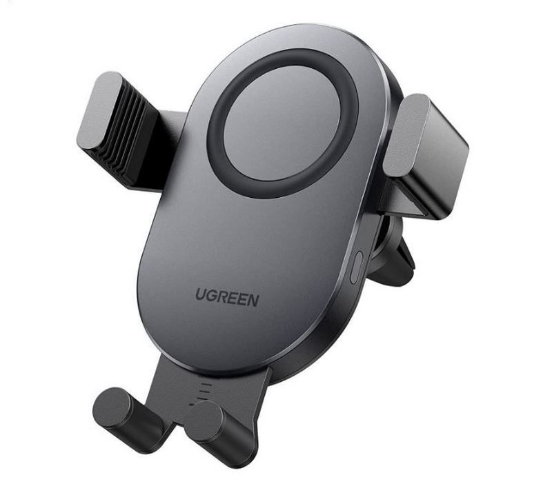 Suport auto SmartPhone, fixare grila ventilatie, incarcare Qi Wireless 15W, pozitionare telefon vertical/orizontal, Ugreen CD256
