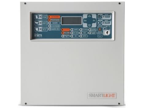 Centrala adresabila cu o bucla, 64 adrese, 16 zone, memorie 100 evenimente Inim SmartLight-S
