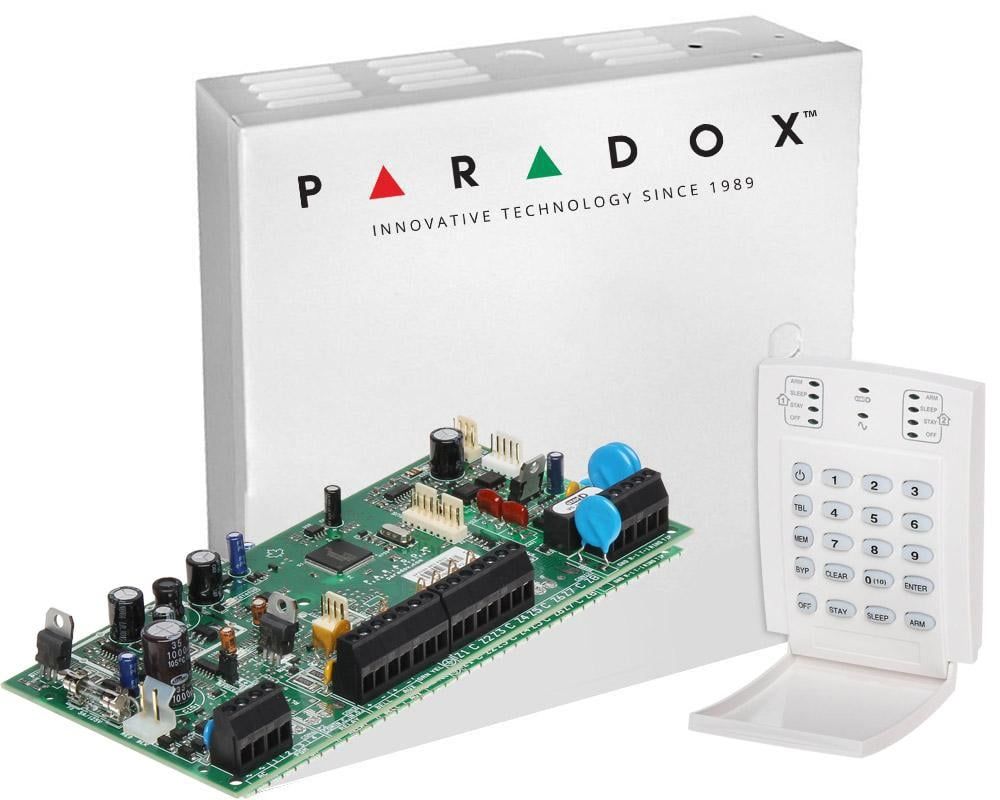 Centrala de alarma Paradox Spectra 5500 si tastatura K10, SP5500+