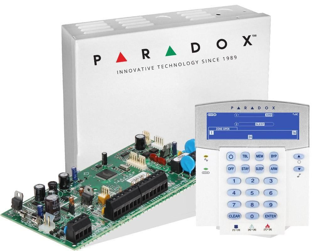 Centrala de alarma Paradox Spectra 5500 si tastatura K35, SP5500+K35