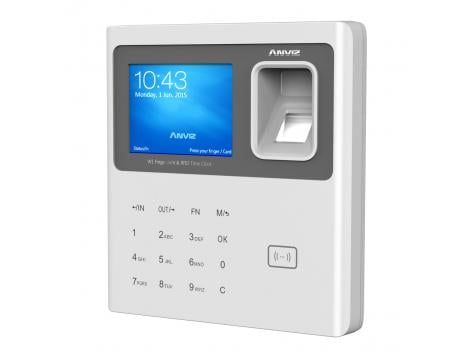 Centrala pontaj biometric sau card RFID 125kHz, TCP/IP, display LCD, mini-USB, 3000 utilizatori, Anviz W1-Pro