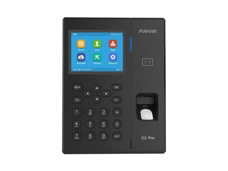 Centrala de control acces si pontaj biometric cu soft in Cloud Anviz C2 PRO-POE
