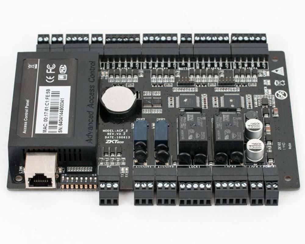 Centrala de control pentru 2 usi bidirectionale cu software si licenta ZKbio Security inclus