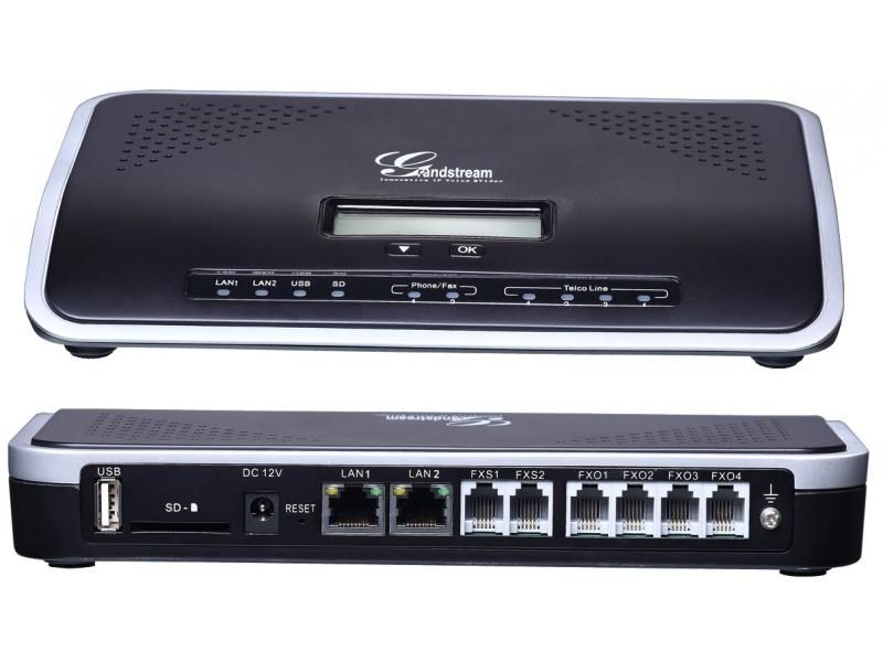 Centrala telefonica VOIP 2 FXO 100 apeluri simultane UCM6204