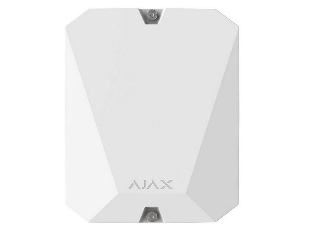 Centrala de alarma Ajax Hibrida, Compatibila cu senzorii Fibra si cu cei wireless, SIM 2G, 100 Zone, Backup, HubHybrid(2G)