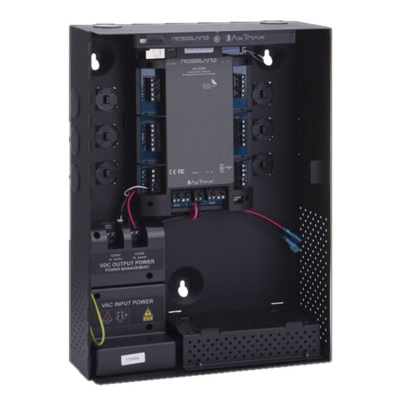 Centrala de control acces TCP/IP, 1 usa bidirectionala sau 2 usi unidirectionale, Rosslare AC215IP-BE