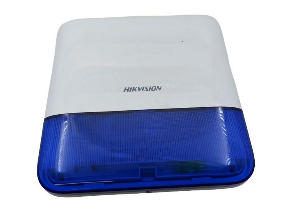 [RESIGILAT] Sirena Tri-X wireless de exterior, led albastru cu flash, HIKVISION AX PRO DS-PS1-E-WE-B-R2