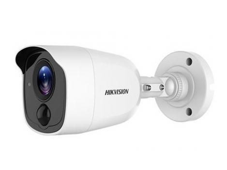 Camera bullet exterior, rezolutie 5MP, lentila 2.8mm, senzor PIR & alarma vizuala, IR 20 M, DS-2CE11H0T-PIRL2.8