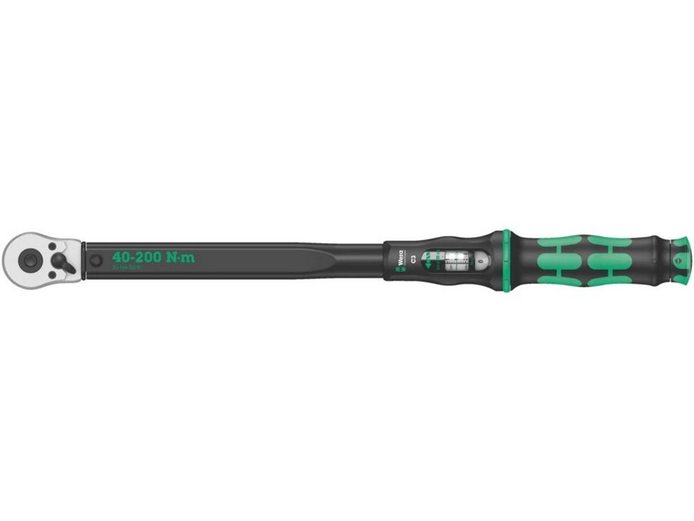 Cheie dinamometrica Click-Torque C3 Wera, clichet reversibil, 40-200Nm, maner ergonomic, 5075622001