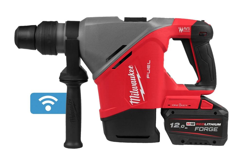 Ciocan rotopercutor Milwaukee SDS-MAX M18 FUEL, diametru gaurire 40mm, 2 acumulatori 12A, incarcator rapid, 4933493138