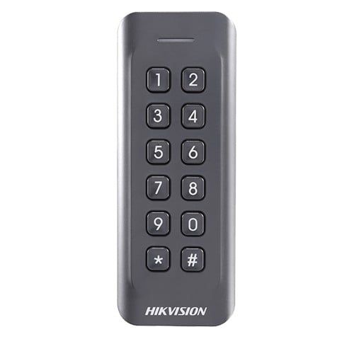 Cititor de proximitate RFID 125Khz cu tastatura integrata, IP65, Hikvision DS-K1802EK
