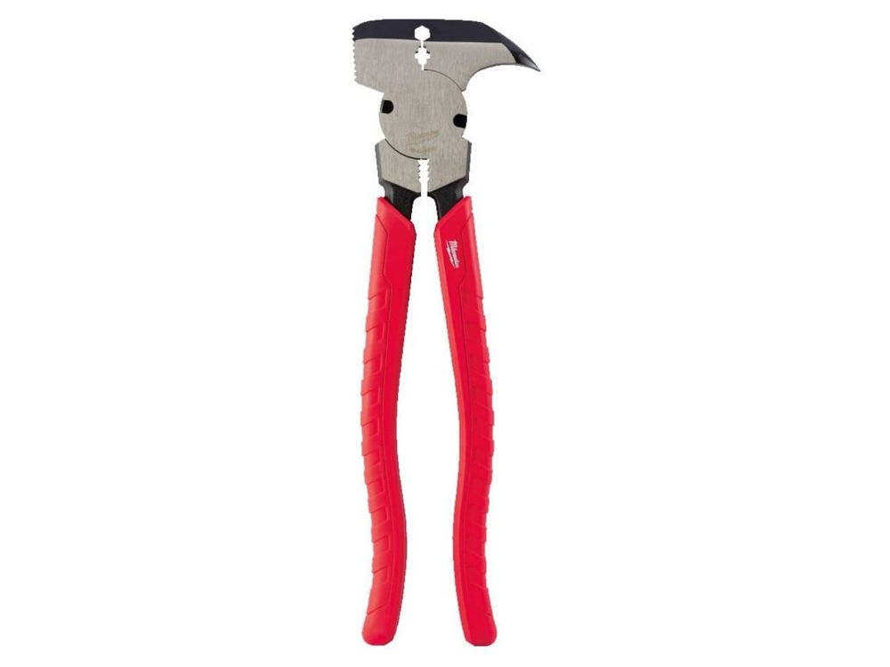 Cleste multifunctional pentru gard Milwaukee, 6 functii, cap forjat, taiere si sertizare sarma, ciocan integrat, maner confortabil, 4932493926