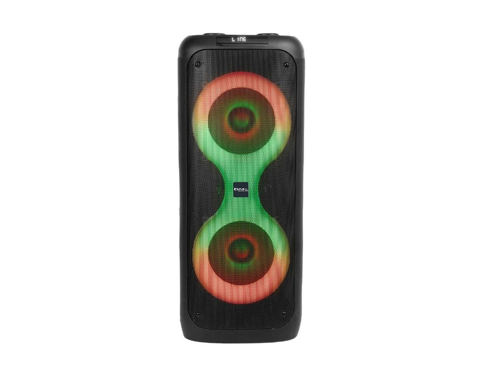 Boxa portabila activa, cu acumulator, 200W RMS, 2x8 inch/20cm, 4 Ohmi, Bluetooth, USB, slot microSD, Ibiza Sound COLUMBA700