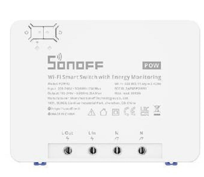 Releu inteligent wireless de mare putere SONOFF POWR3, Wi-Fi 2.4 GHz, montare sina DIN