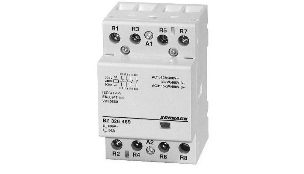 Contactor modular Schrack BZ326469, 3UH, 63A, 4NI
