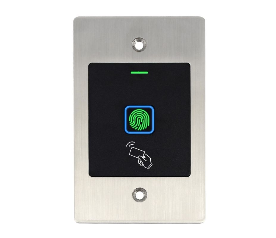 Control acces cu amprenta si card 125KHz EM, NO/NC/COM, Status LED, IP66, SEKUKEY-EF2