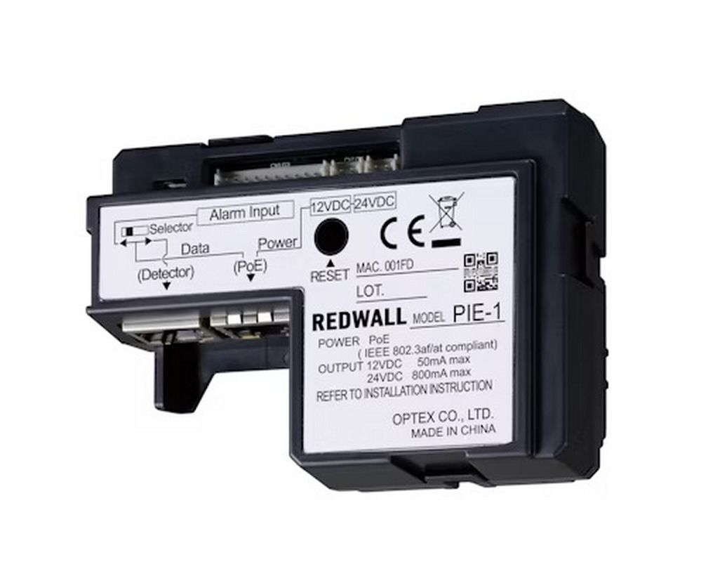 Convertor analog - cod ASCII Optex PIE-1, compatibil cu detectoare REDWALL, PoE