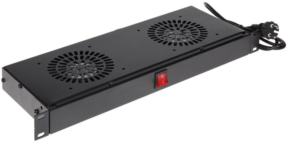 Cooler pentru rack cu 2 ventilatoare, compatibil cu rack-uri de 19 inch, RACKFANFT2