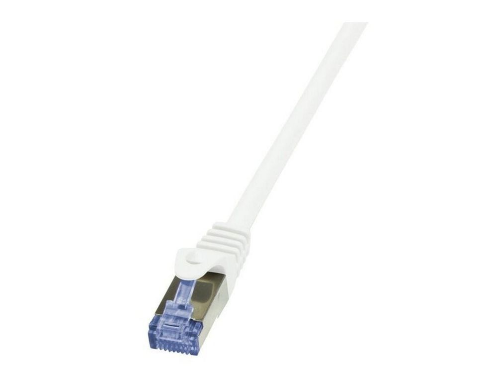 Patchcord S/FTP, Cat 6a, cupru, 20m, AWG 26, ecranat, protectie LSZH, alb, LogiLink CQ3111S