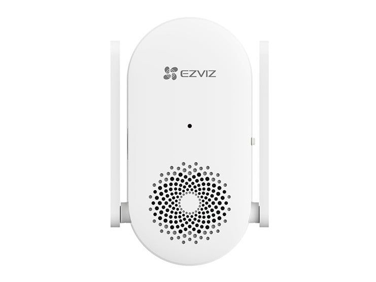 Sonerie Smart Wi-Fi pentru interfoane video Ezviz, 20 tonuri, sirena integrata, extender semnal Wi-Fi, instalare plug-in, CS-CH1