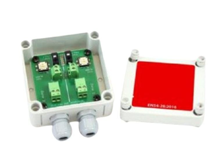 Capat de linie cu doua zone cu comutatoare de testare Signaline CSSIGEL003, EN54-28:2016, IP66, montare perete
