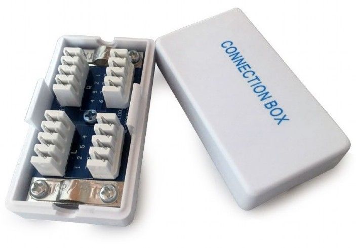 Cutie de conexiuni pentru cabluri FTP cat6, 2x conector Krone, GEMBIRD NCA-LSAS6-01