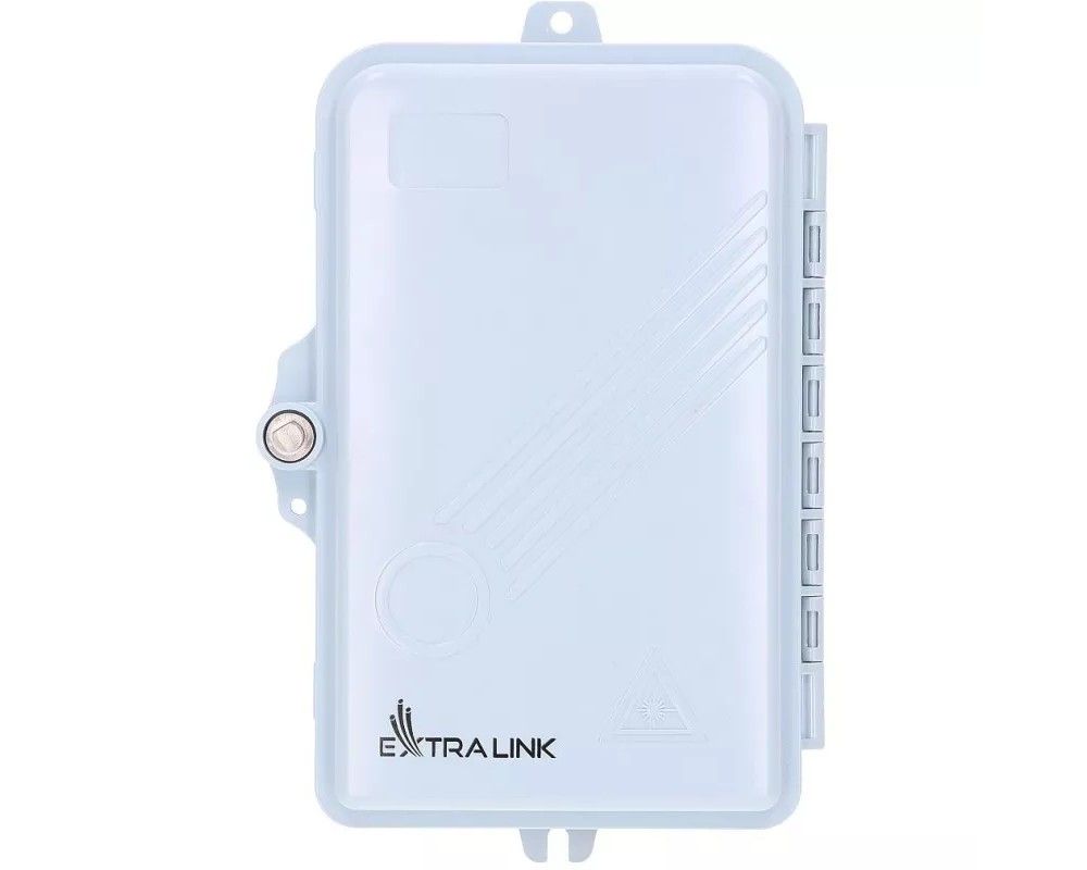 Cutie de distributie jonctiuni pentru fibra optica FTTH, 4 iesiri, ABS, IP65, Extralink D0944