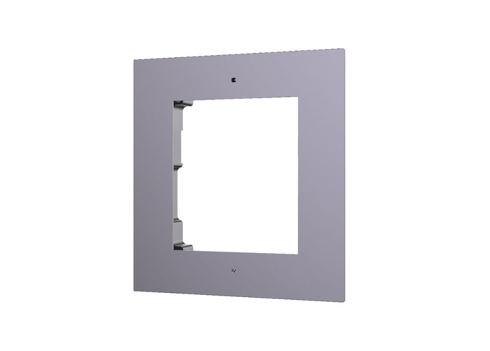 Cutie din aliaj de aluminiu pentru montaj ingropat, dedicat unui modul video interfon Hikvision DS-KD-ACF1
