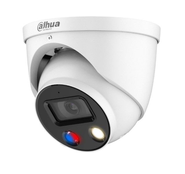 Camera de supraveghere IP Dahua, 2MP, Full Color, TIOC, LED 30m, 3.6mm, WizSense, Active Deterrence, Alarma, IPC-HDW3249H-AS-PV-0360B
