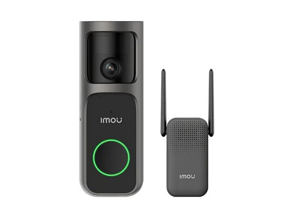Sonerie video wireless Imou Doorbell 3 Kit, camera panoramica 4MP cu baterie, IR 5m, PIR, audio bidirectional, slot micro SD, DB-3EP-4M0W/DS3