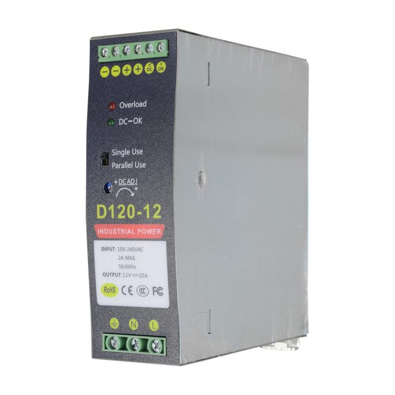 Sursa de alimentare Safer in comutatie, montare pe sina DIN, 12V 10A, SAF-12V10A-DIN