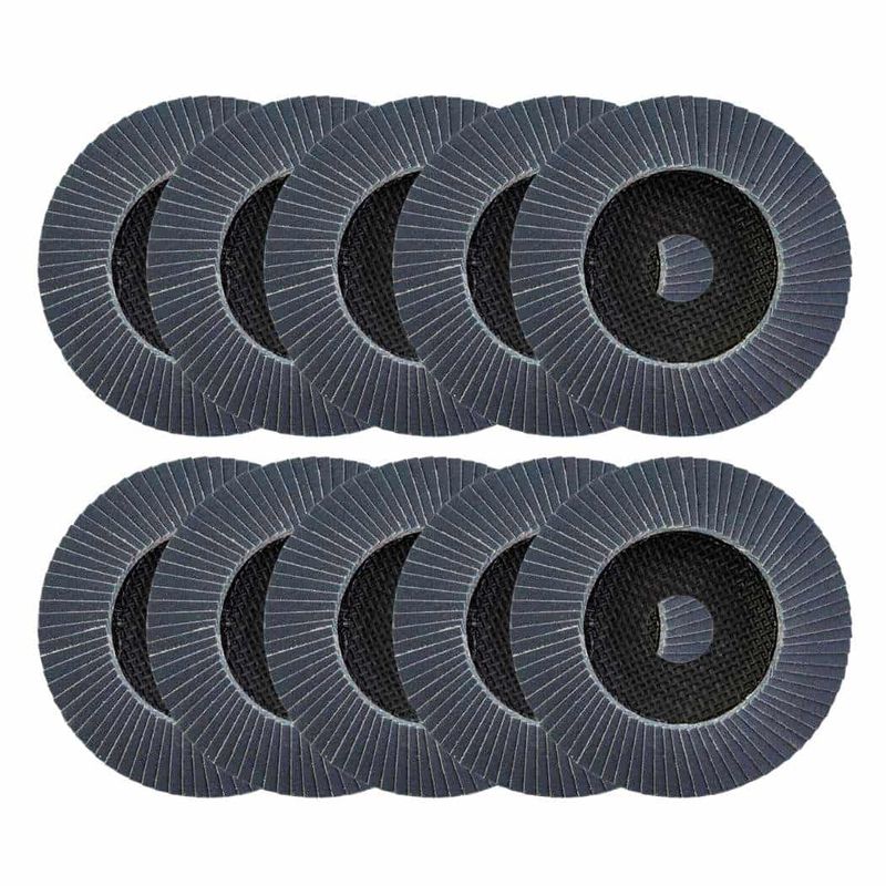 Set 10 discuri lamelare zirconiu Milwaukee, granulatie 40, diametru 125mm, pentru metale feroase si otel inoxidabil, 4932472224xset10