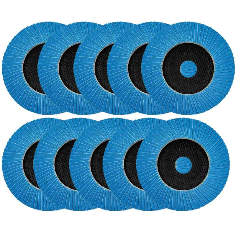 Set 10 discuri lamelare zirconiu Milwaukee, granulatie 120, diametru 125mm, pentru metale feroase, 4932472227xset10
