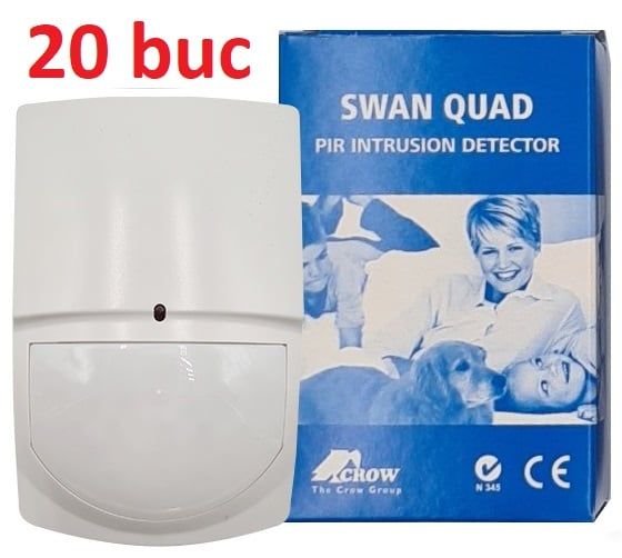 Pack 20 senzori de miscare, Crow SWANQUAD-PACK20