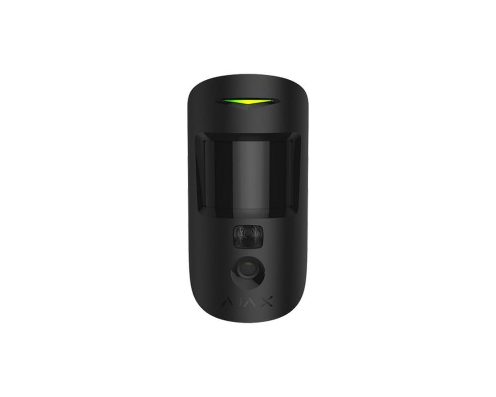 Detector de miscare PIR, imunitate animale, wireless, negru, camera incorporata, AJAX MOTIONCAMERA BLACK