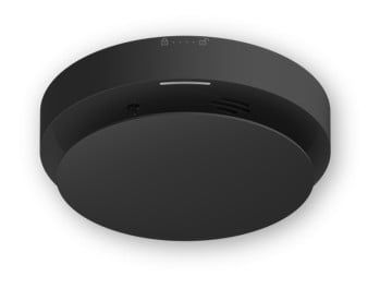 Detector fum si caldura wireless Hikvision DS-PD451SMK-WE, senzor fotoelectric, autonomie baterie 4 ani, alarma temperatura, 868MHz, AES-128, Negru, DS-PD451SMK-WE-Black