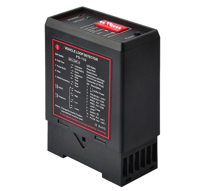 Detector single, bucla inductiva, pentru prezenta autoturisme la sisteme de parcare, sensibilitate reglabila, PD132-24V
