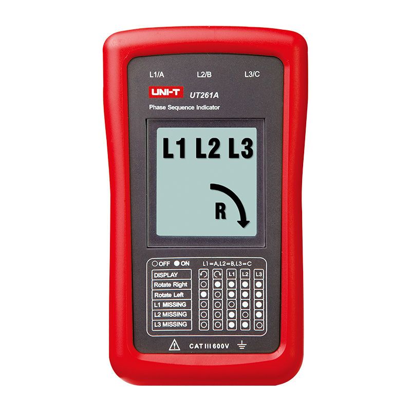 Detector de rotatie a fazelor pentru motoare electrice, UNI-T UT261A