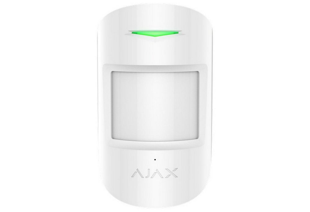 [RESIGILAT] Detector wireless de miscare si spargere geam, PIR si acustic, 12/9 m, imunitate animale, interior, 868 MHz, alb, AJAX COMBIPROTECT WH-R1