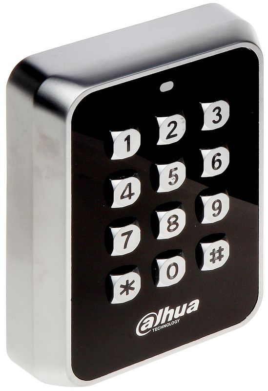 Cititor de proximitate cu tastatura RFID, PIN/card, EM, RFID 125 KHz, Dahua, ASR1101M-D