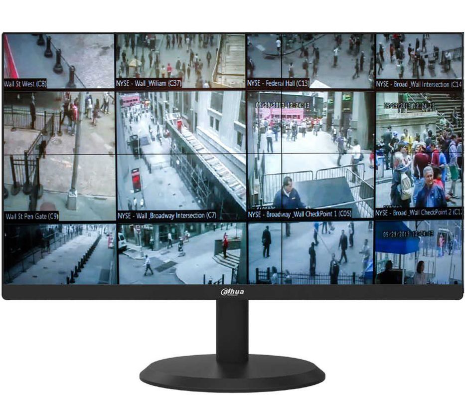 Monitor pentru supraveghere LED, Dahua LM22-H200-B4 21.5 inch Full HD cu VGA si HDMI