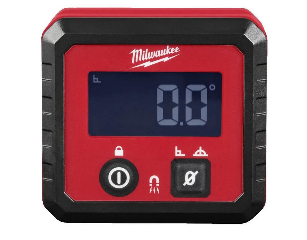 Dispozitiv digital de masurat unghiuri Milwaukee, ecran LCD, precizie 0.1 grade la 0 grade si 90 grade, magnet de fixare, 4932493656