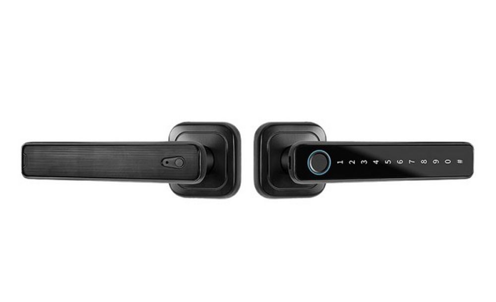 Incuietoare smart control acces, amprenta, PIN, cheie mecanica, aplicatie TTLock, Bluetooth, IP65, DLK-6200TG-F