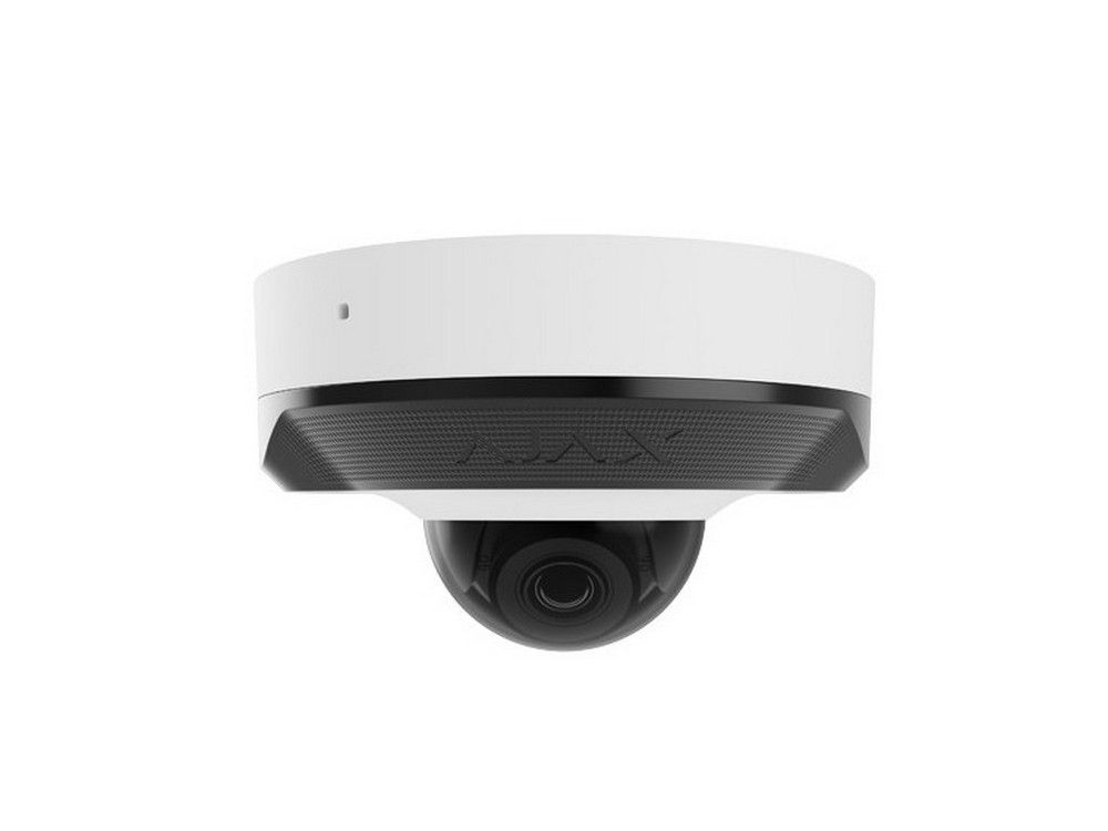 Camera supraveghere IP mini dome AJAX DomeCam(W)-76018, 5MP, 2.8mm, IR 15m, PoE, microfon, AI, slot card microSD, IP65, alb